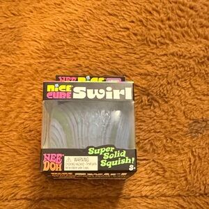 Nee Doh Swirl Cube - Super Solid Squish Toy